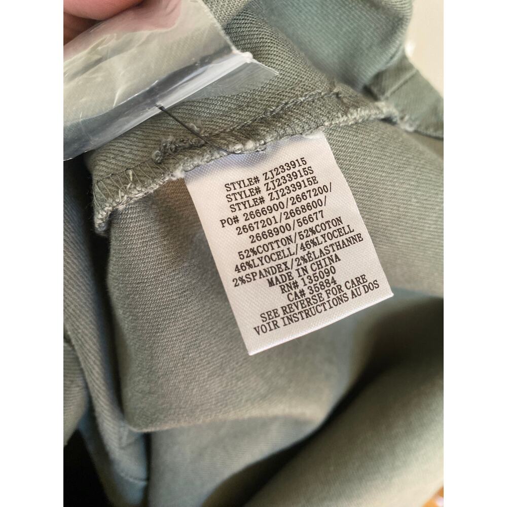 NEW Z SUPPLY cropped twill jacket in evergreen extra small - Picture 5 of 5